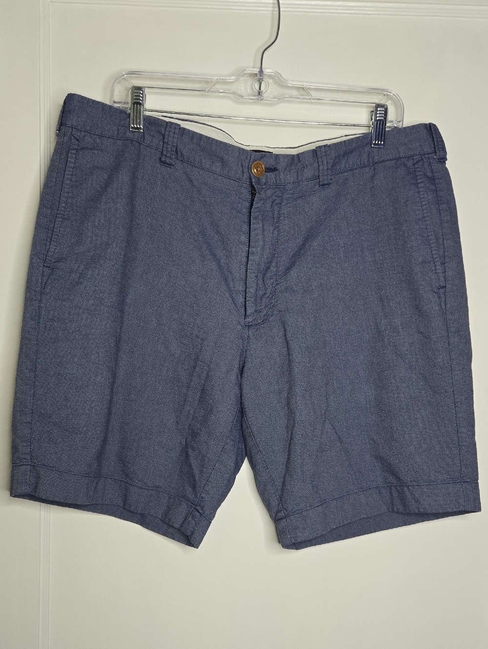J. Crew Men's Sun Washed Oxford Blue Shorts Sz 36w